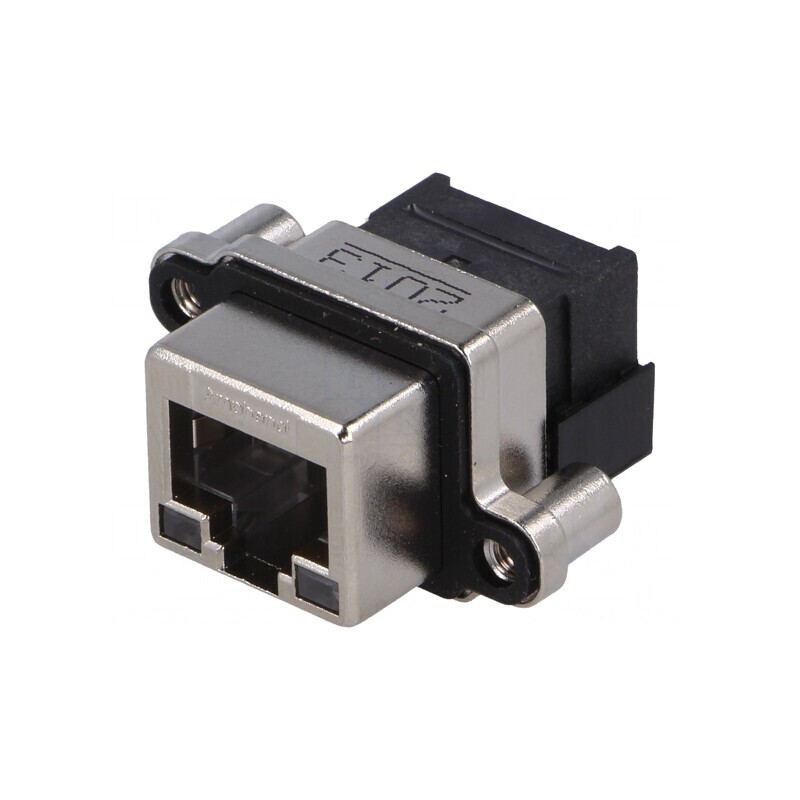 Soclu RJ45 IP67 Montare Panou 90° | Electronic-mag.ro | Componente Electronice