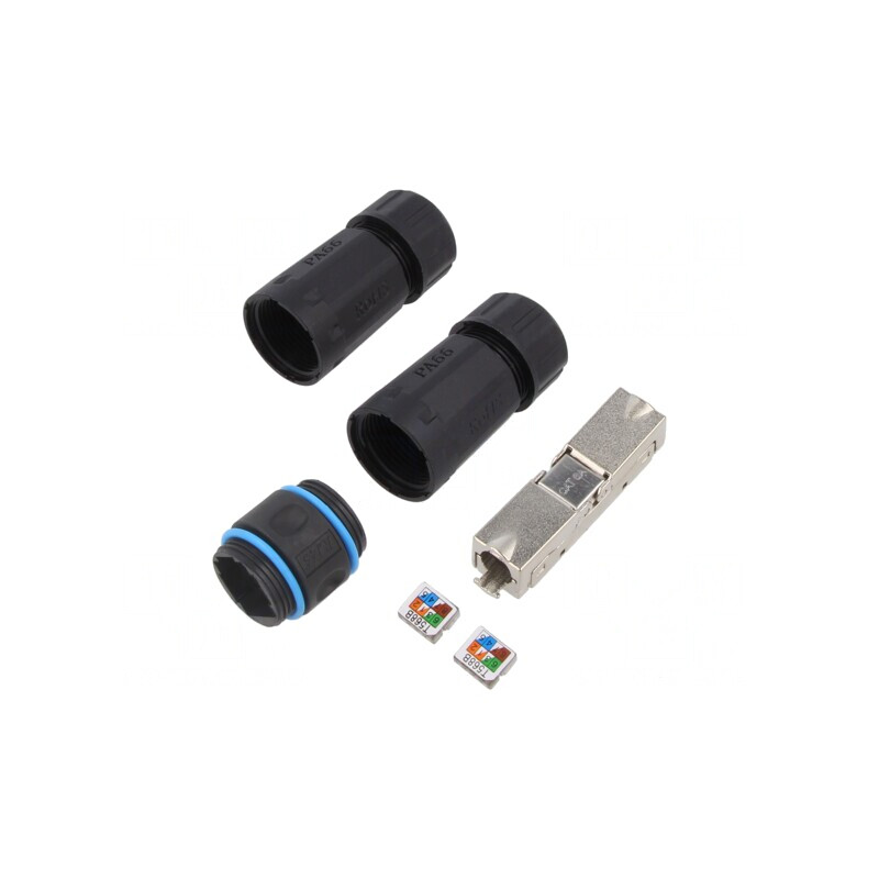 Adaptor ecranat 8p8c negru pe cablu | Electronic-mag.ro | Componente Electronice Adaptor ecranat 8p8c negru pe cablu | Electronic-mag.ro | Componente Electronice