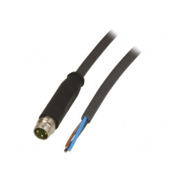 Cablu de conectare M8 3 pini 1,5m 50VAC 4A PUR | Electronic-mag.ro | Componente Electronice