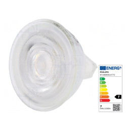 Lampa LED GU5,3 7W Alb Cald 3000K | Electronic-mag.ro | Componente Electronice