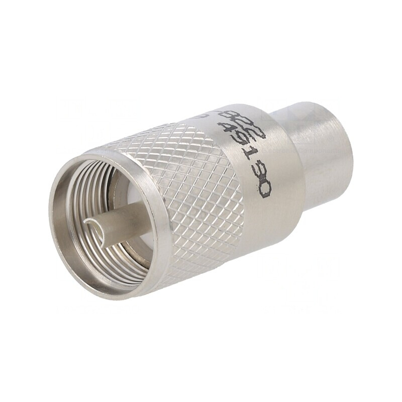 Mufă UHF PL-259 Tată Lipire Cablu PTFE Argintat | Electronic-mag.ro | Componente Electronice