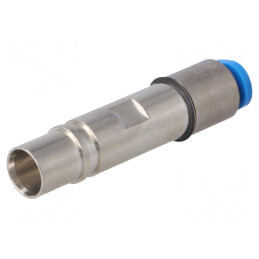 Pin mamă Han-Modular pentru cablu OD 4mm alamă 10bar drept | Electronic-mag.ro | Componente Electronice
