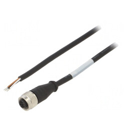 Cablu Conectare M12 4 Pin 1.5m 250VAC 4A PVC | Electronic-mag.ro | Componente Electronice