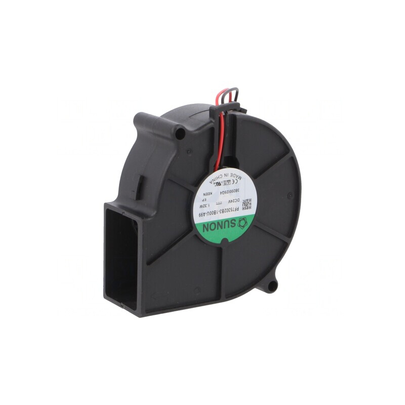 Ventilator DC 24V 75x75x30mm 18,35m3/h 32,9dBA | Electronic-mag.ro | Componente Electronice