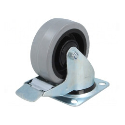 Roată de transport 100mm 150kg gumă POGES | Electronic-mag.ro | Componente Electronice