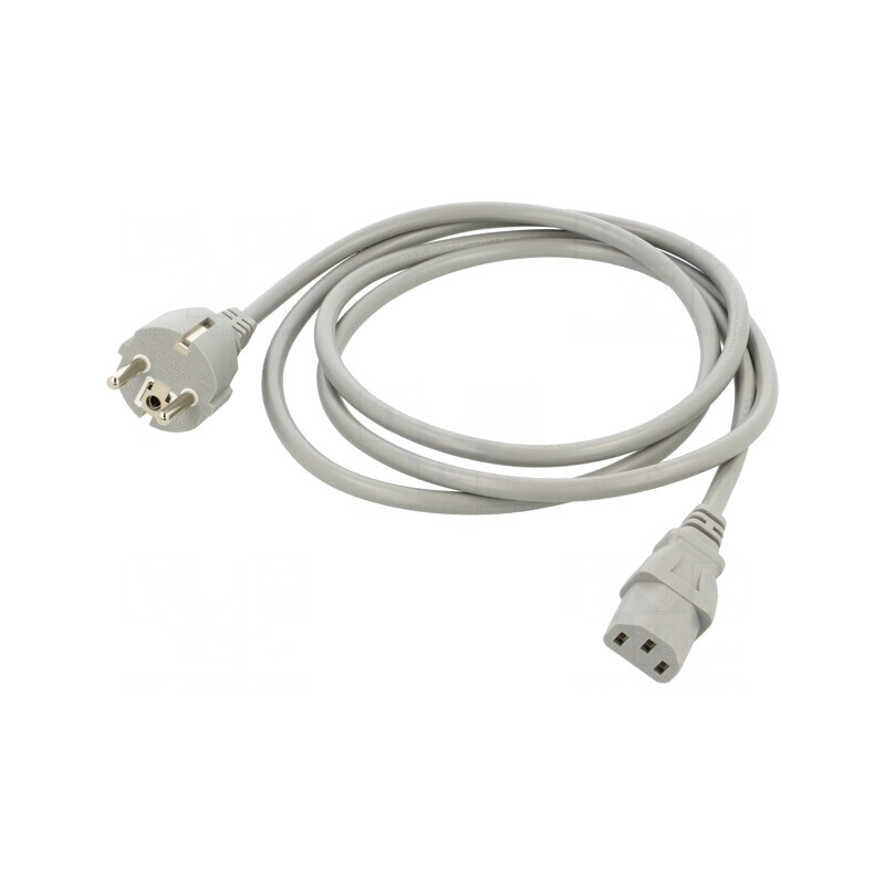Cablu Alimentare 1.8m Gri 3x1mm2 CEE 7/7 la IEC C13 | Electronic-mag.ro | Componente Electronice Cablu Alimentare 1.8m Gri 3x1mm2 CEE 7/7 la IEC C13 | Electronic-mag.ro | Componente Electronice
