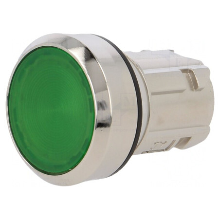 Comutator apăsare 22mm verde IP67 | Electronic-mag.ro | Componente Electronice