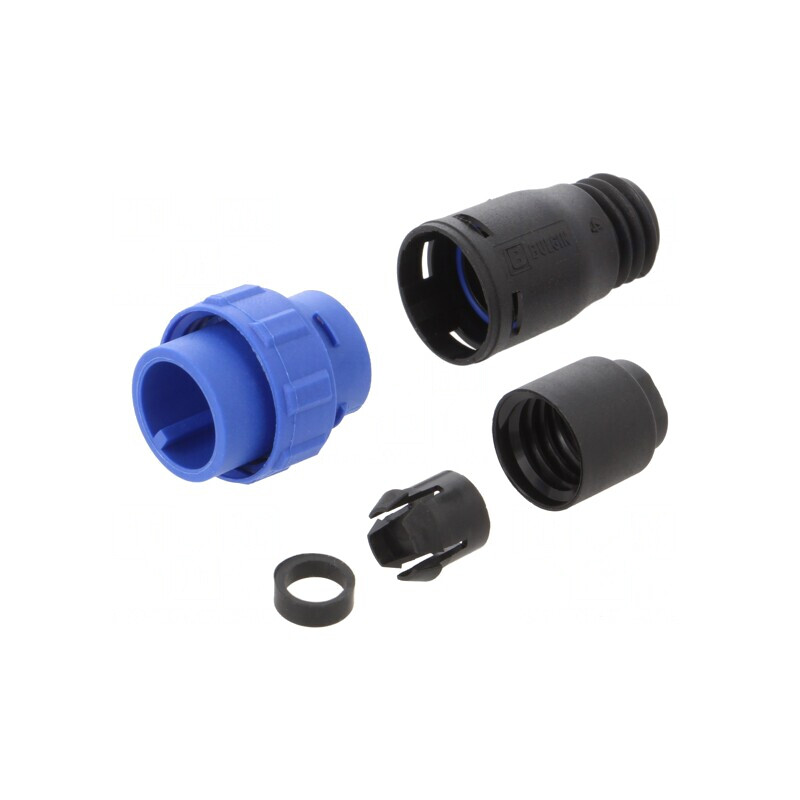 Conector Circular Mufă Tată 2 PIN fără Contacte Pe Cablu | Electronic-mag.ro | Componente Electronice