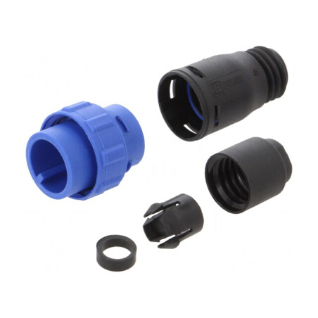 Conector Circular Mufă Tată 2 PIN fără Contacte Pe Cablu | Electronic-mag.ro | Componente Electronice
