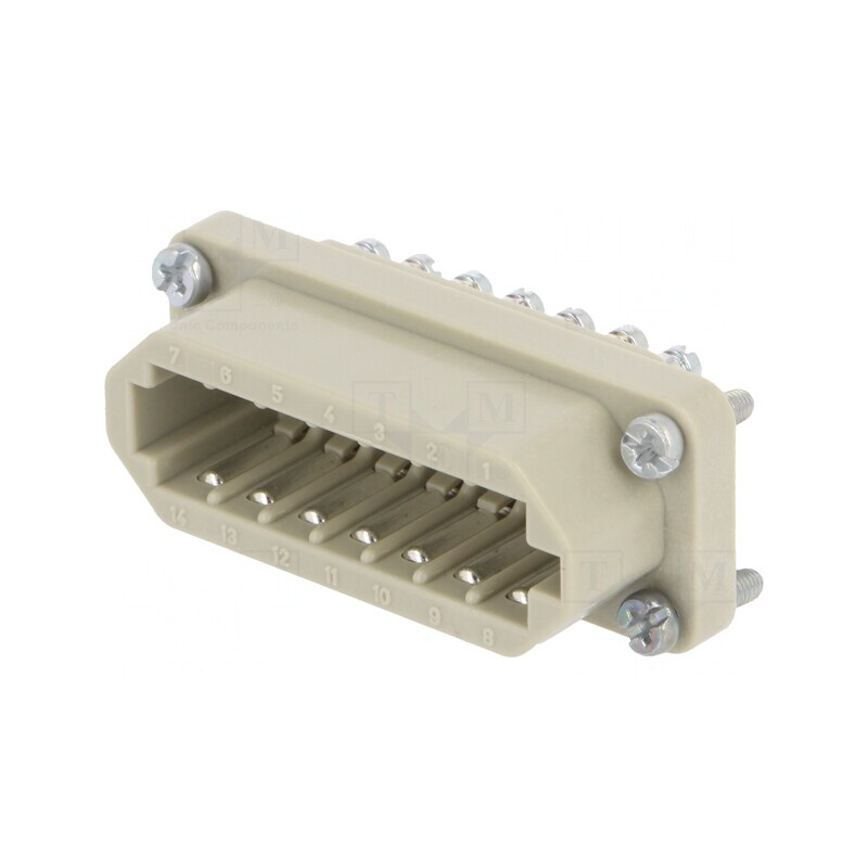 Conector mamă HDC EPIC STA 14 pini 10mm 7.5A 60V | Electronic-mag.ro | Componente Electronice