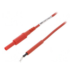 Cablu de Măsurare 19A cu Mufă Banană 4 mm | Electronic-mag.ro | Componente Electronice