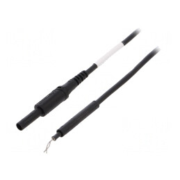 Cablu de măsurare 19A cu mufă banană 4 mm | Electronic-mag.ro | Componente Electronice