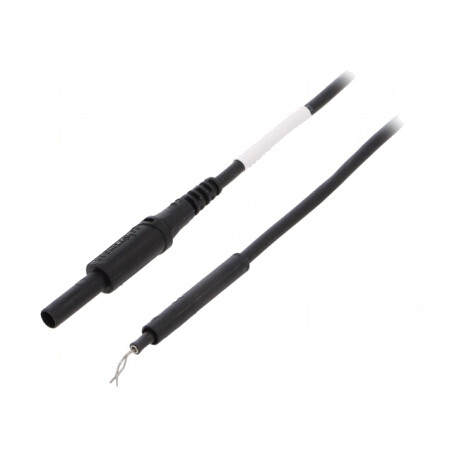 Cablu de măsurare 19A cu mufă banană 4 mm | Electronic-mag.ro | Componente Electronice