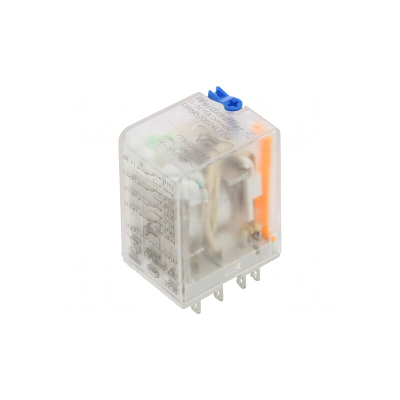 Releu Electromagnetic 4PDT 24VDC 5A 250VAC | Electronic-mag.ro | Componente Electronice