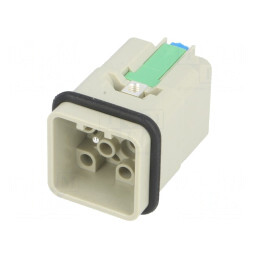 Conector: HDC | inserturi de contact | tată | Han Q | PIN: 13 | 12+PE | 09120123001