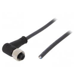 Cablu de conectare M12 în unghi 3m 250VAC 4A PUR | Electronic-mag.ro | Componente Electronice