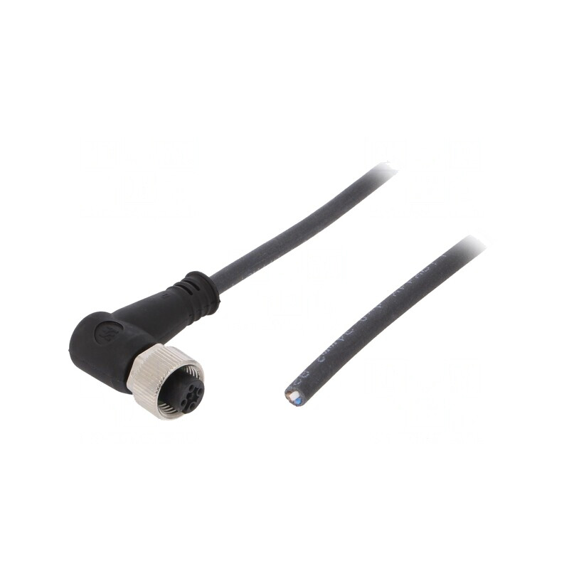 Cablu de conectare M12 în unghi 3m 250VAC 4A PUR | Electronic-mag.ro | Componente Electronice