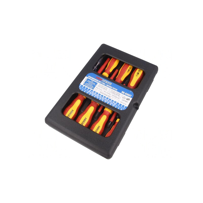 Kit Șurubelnițe Izolate 1kVAC Phillips și Plate 8 Bucăți NB-04SET | Electronic-mag.ro | Componente Electronice Kit Șurubelnițe Izolate 1kVAC Phillips și Plate 8 Bucăți NB-04SET | Electronic-mag.ro | Componente Electronice