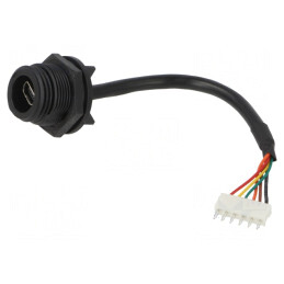 Conector USB AB Mini Soclu IP68 | Electronic-mag.ro | Componente Electronice