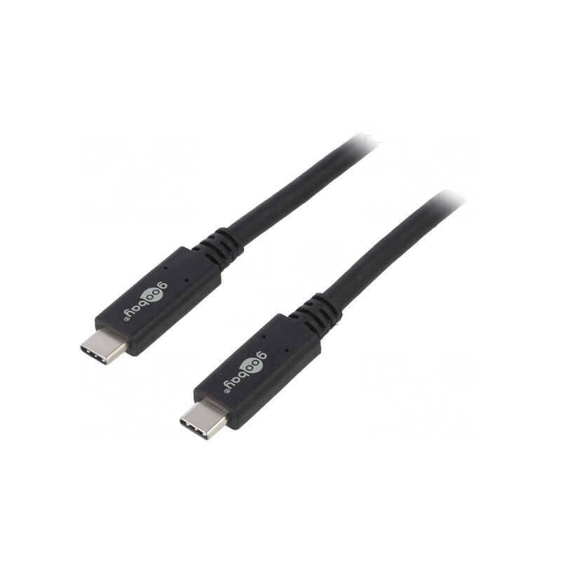 Cablu USB 3.2 USB C Negru 1m 20Gbps | Electronic-mag.ro | Componente Electronice