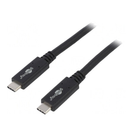 Cablu USB 3.2 USB C Negru 1m 20Gbps | Electronic-mag.ro | Componente Electronice