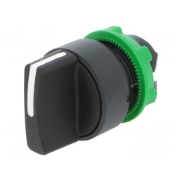 Comutator Rotativ 22mm 3 Pozitii Negru | Electronic-mag.ro | Componente Electronice