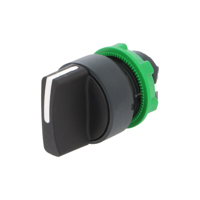 Comutator Rotativ 22mm 3 Pozitii Negru | Electronic-mag.ro | Componente Electronice