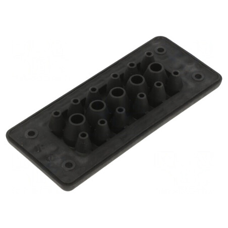 Garnitură Neagră cu 17 Orificii 40-90°C | Electronic-mag.ro | Componente Electronice