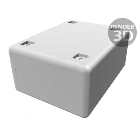 Carcasă Universală 50x65x30mm cu Bucşă din Alamă | Electronic-mag.ro | Componente Electronice