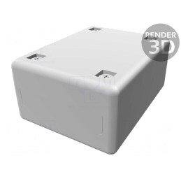 Carcasă Universală 50x65x30mm cu Bucşă din Alamă | Electronic-mag.ro | Componente Electronice