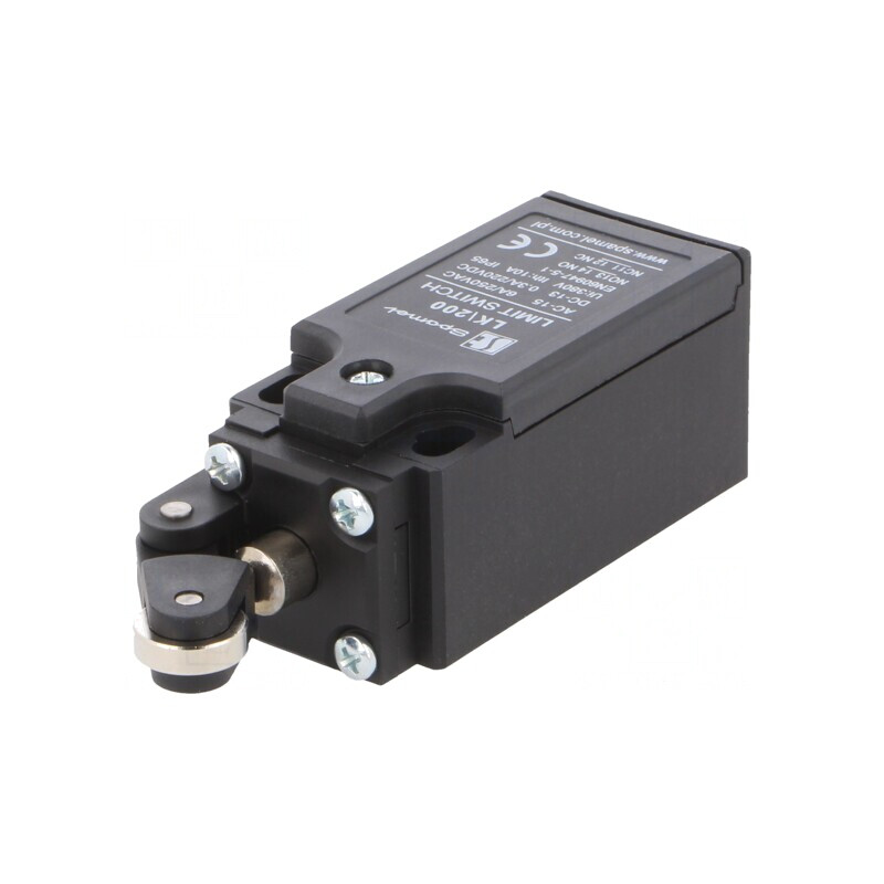 Limitator cursă manetă unghi cu rolă IP65 5A | Electronic-mag.ro | Componente Electronice