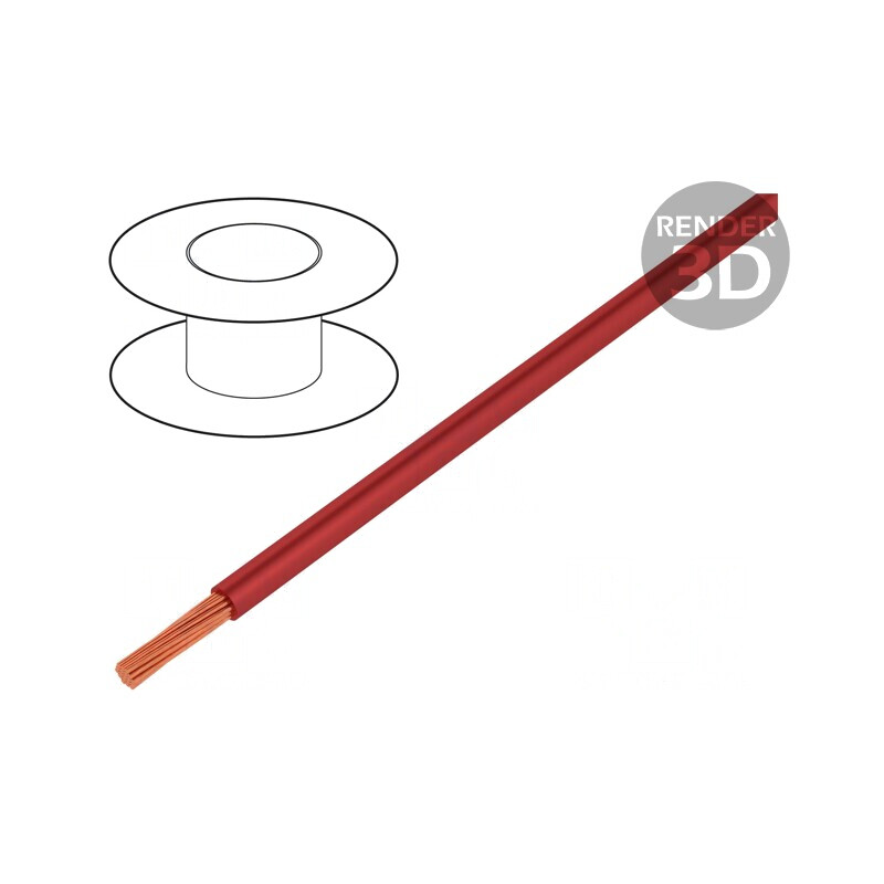 Cablu Silivolt OFC 1x2,5mm2 Silicon Roșu 12,5kV