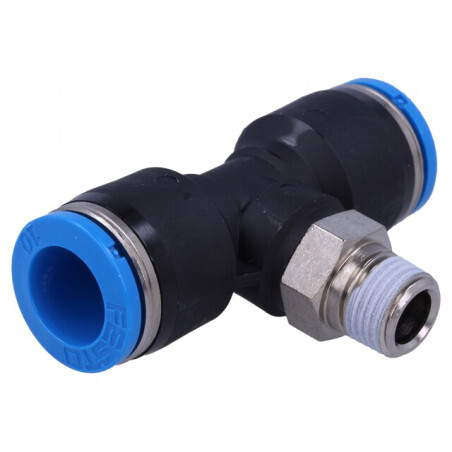 Racord Push-in T Ramificat - 0,95-6 bar PBT | Electronic-mag.ro | Componente Electronice
