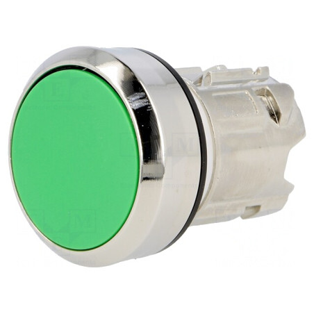 Comutator Apăsare 22mm Verde 2 Pozitii | Electronic-mag.ro | Componente Electronice