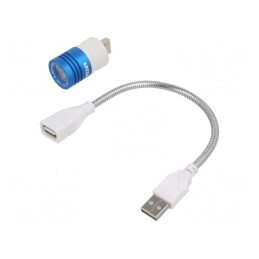 Lanternă USB LED RGB 120lm