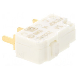 Microîntrerupător SNAP ACTION 5A/250VAC SPDT fără manetă | Electronic-mag.ro | Componente Electronice