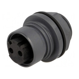 Conector circular soclu mamă 2 pini nichelat Buccaneer 6000 | Electronic-mag.ro | Componente Electronice