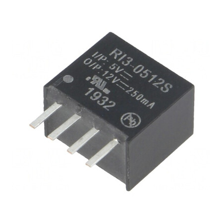 Convertor DC/DC 3W 5V la 12V 250mA SIP4 | Electronic-mag.ro | Componente Electronice