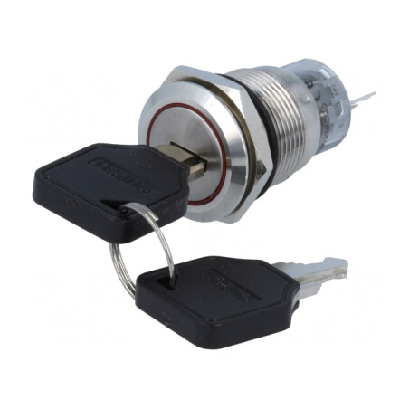 Întrerupător cu cheie SPDT Ø19mm | Electronic-mag.ro | Componente Electronice