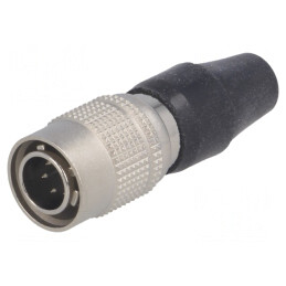 Conector Circular HR10 Push-Pull Mufă 2A Argintat Lipire | Electronic-mag.ro | Componente Electronice