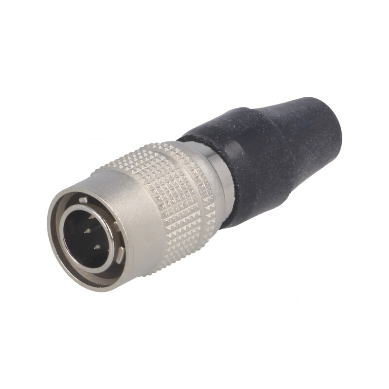 Conector Circular HR10 Push-Pull Mufă 2A Argintat Lipire | Electronic-mag.ro | Componente Electronice