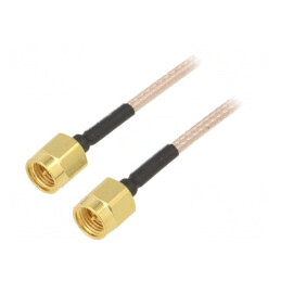 Cablu | 50Ω | 0,61m | SMA mufă,din ambele părţi | ecranat | -65÷150°C | 