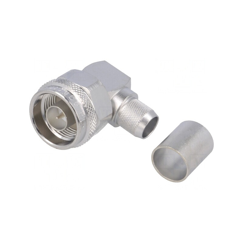 Mufă N tată unghi 90° 50Ω RG213 Lipire Crimpat Cabluri | Electronic-mag.ro | Componente Electronice