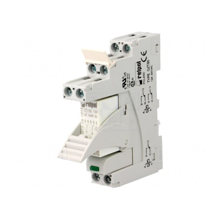 Releu Intermediar DPDT 12VDC 8A | Electronic-mag.ro | Componente Electronice