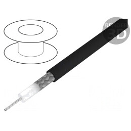 Cablu Coaxial RG-H214U Cu Negru 10.8mm | Electronic-mag.ro | Componente Electronice