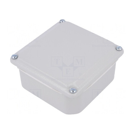 Carcasă Universală Oțel Gri IP55 IK07 105x105x49mm | Electronic-mag.ro | Componente Electronice