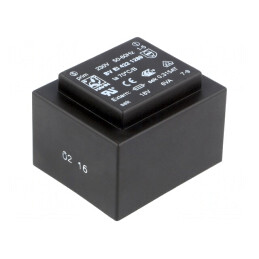 Transformator Încapsulat 6VA 230VAC 18V 333mA PCB | Electronic-mag.ro | Componente Electronice