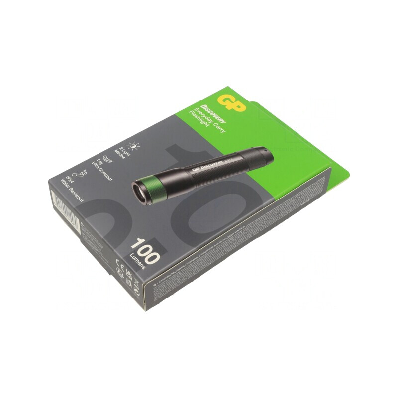Lanternă LED 30lm/100lm Neagră IPX4 DISCOVERY | Electronic-mag.ro | Componente Electronice