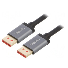 Cablu DisplayPort 1.4 3m Negru Aluminiu | Electronic-mag.ro | Componente Electronice