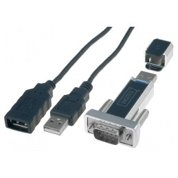 Convertor USB-RS232 | chipset PL2303RA | 0,8m | USB 1.1 | DA-70155-1